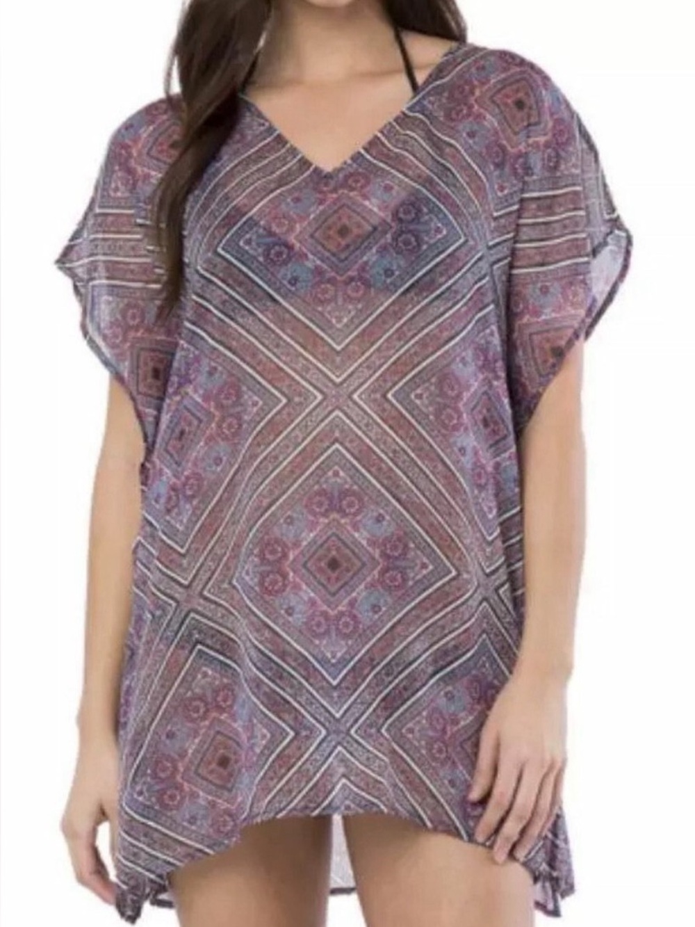 O’Neill Sheer Patterned Swim Beach Cover Up